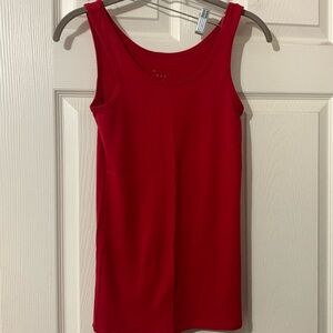 A new day red tank